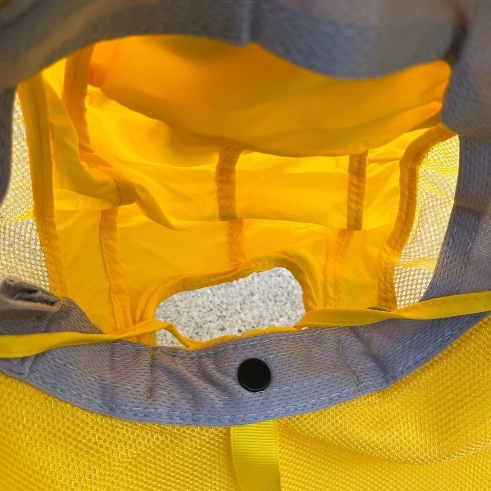 Kid's Heehipoo Hat Yellow Kangaroo One Size Adjustable Sun Protect Neck Nap Mesh